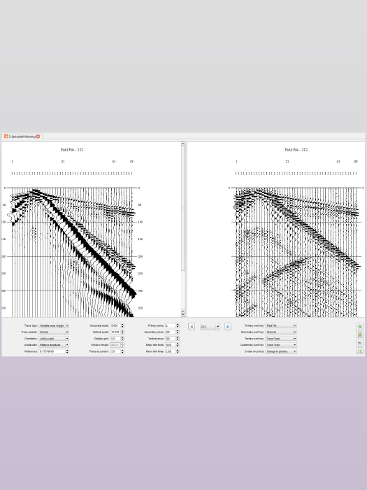 amplitude recovery and deconvolution Step 1/5